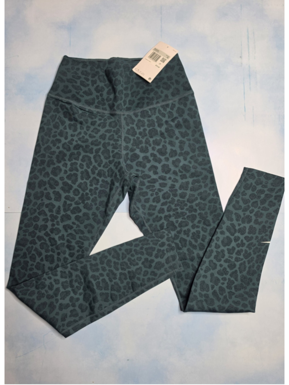 Women's Nike Leopard Print Leggings Green